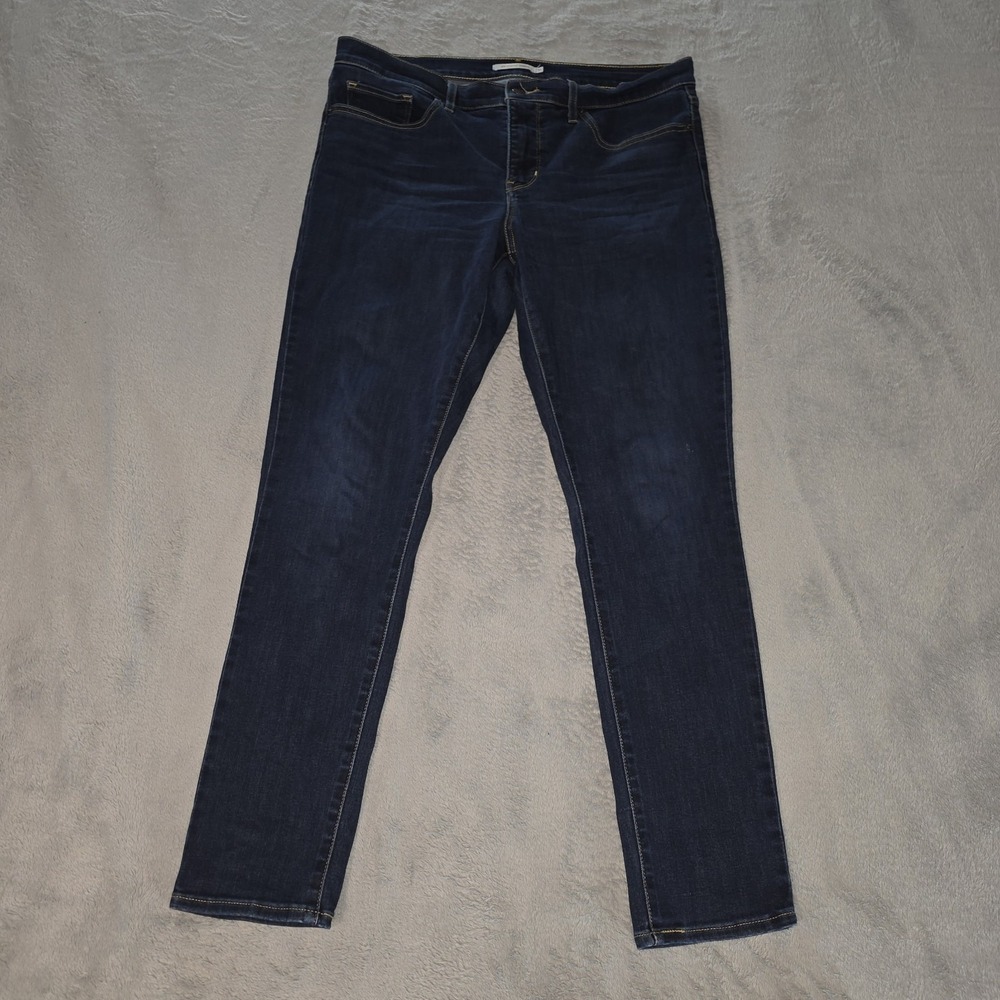 Levi's 311 Shaping Skinny Jeans Womens Dark Wash Blue Denim‎ Stretch Size 31 - Picture 2 of 16
